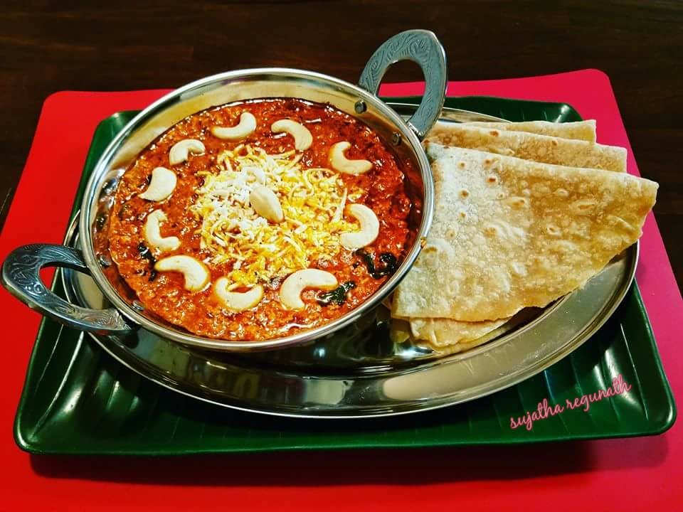 Paneer Bhurjee with Rotis