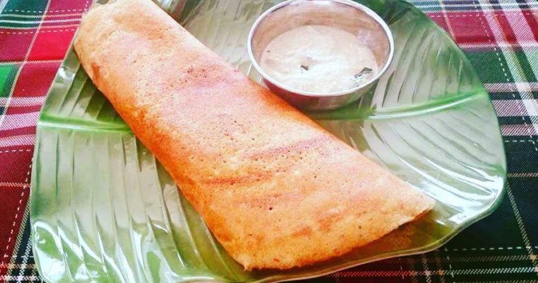 Protein Rich Dosa /Adai with Coconut chutney