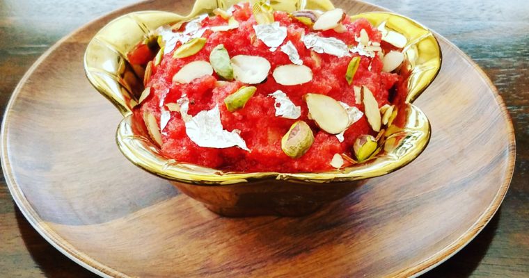 Apple Halwa with dry fruits