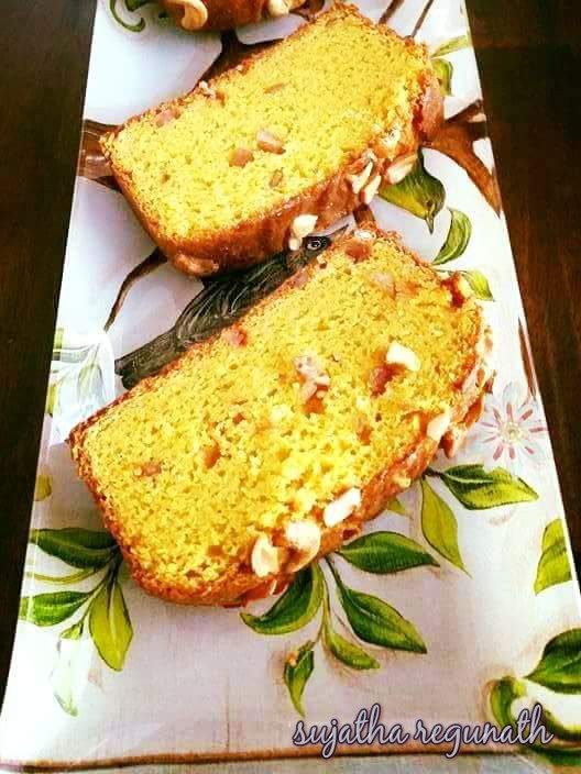 Egg less Mango Cake