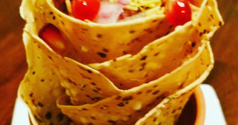 Flower Papad Chaat