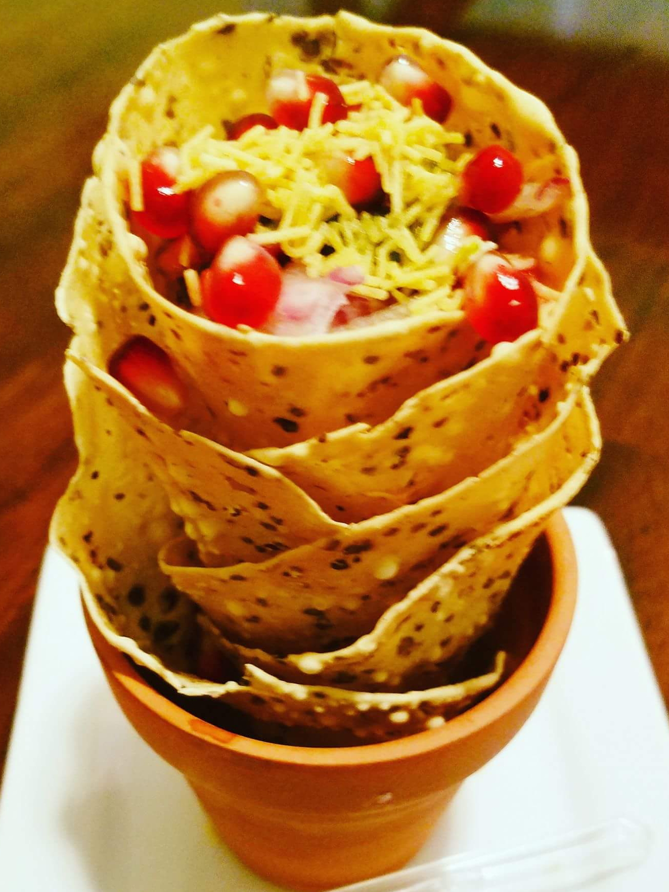 Flower Papad Chaat