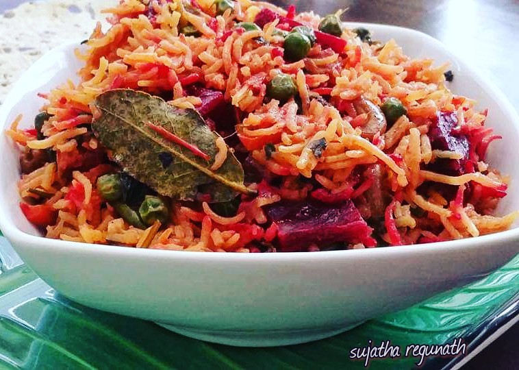 Beetroot Biryani